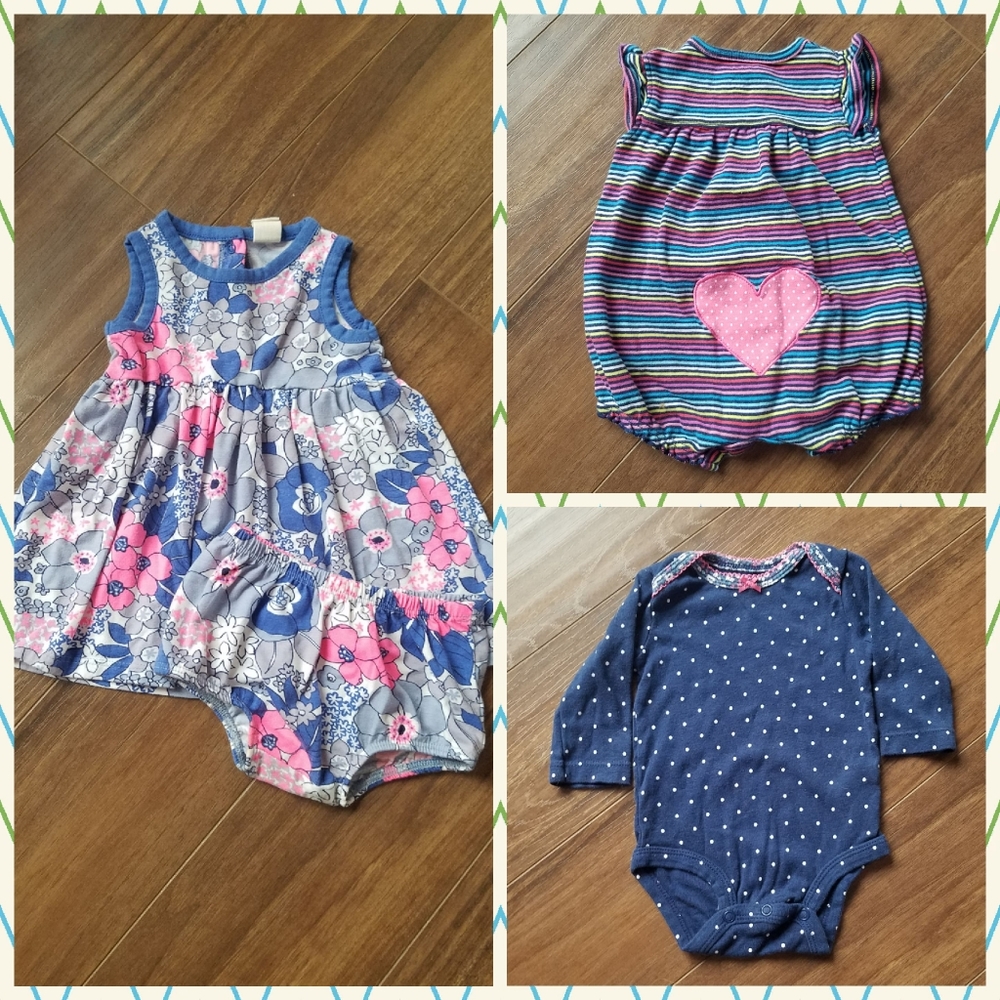 4 pc Bundle Baby Girls Outfits